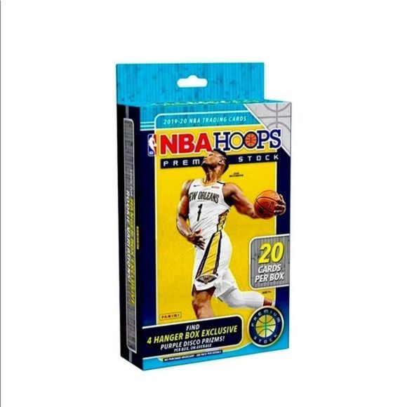 2019-2020 Panini NBA Hoops Premium Stock Factory Sealed Hanger Box